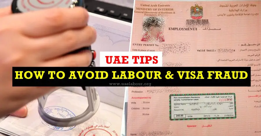 how to avoid uae visa fraud