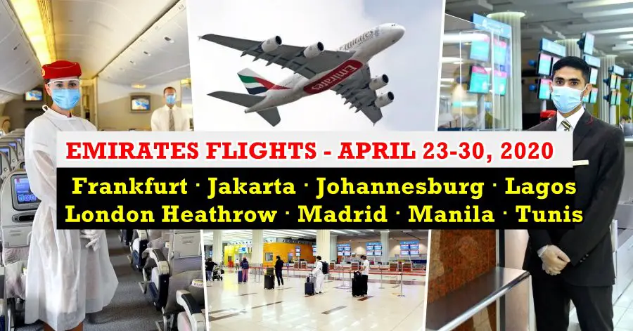 emirates flights april 2020