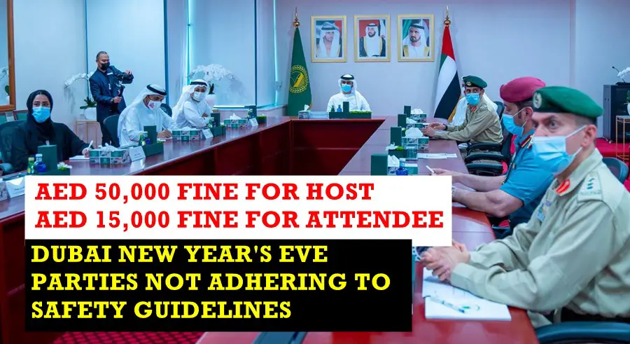 rules for new year's eve dubai fines